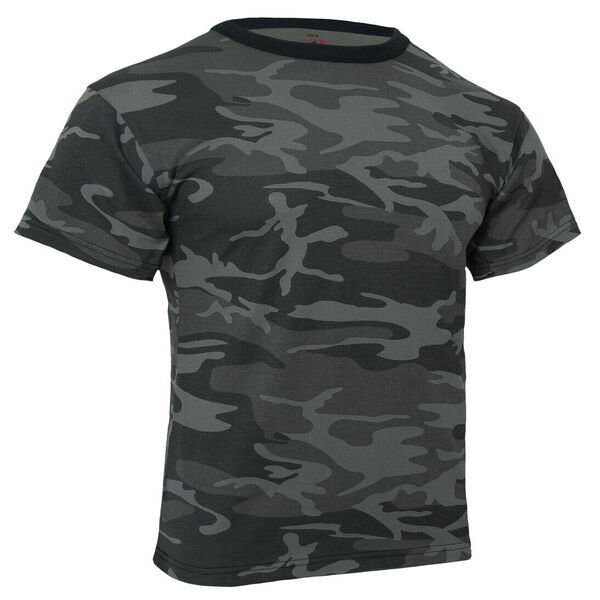 PLAYERA ROTHCO BLACK CAMO M/C 1864